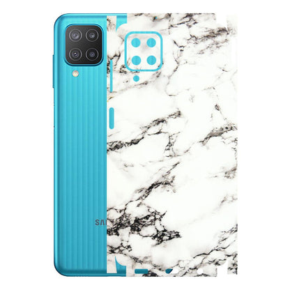 Samsung M/F/Note/Flip and C Phone Skins (All Models) - Black and White Marble Texture - 3D Embossed Finish (L-124) Samsung Galaxy M12