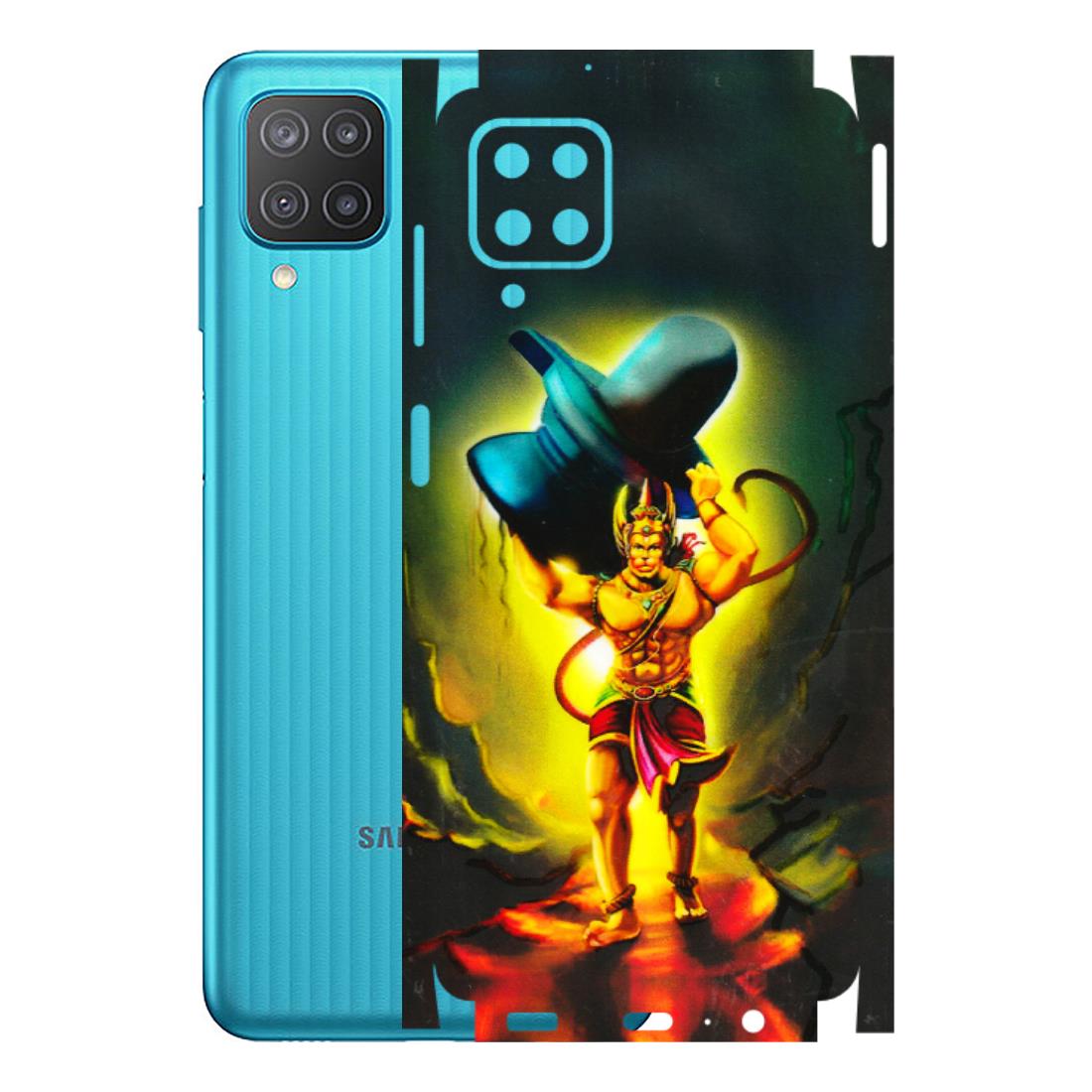 Samsung M/F/Note/Flip and C Phone Skins (All Models) - Hanuman Ji - 3D Embossed Finish (L-128) Samsung Galaxy M12