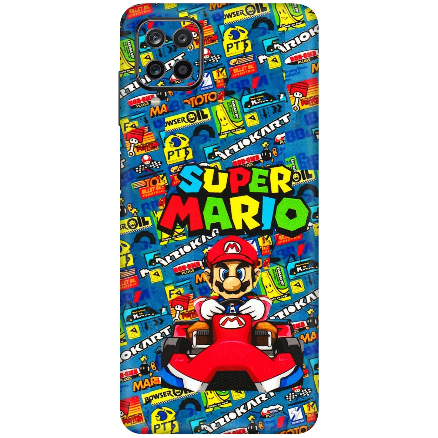 Samsung M/F/Note/Flip and C Phone Skins (All Models) - Super Mario Kart - 3D Embossed Finish (L-140) Samsung Galaxy M12
