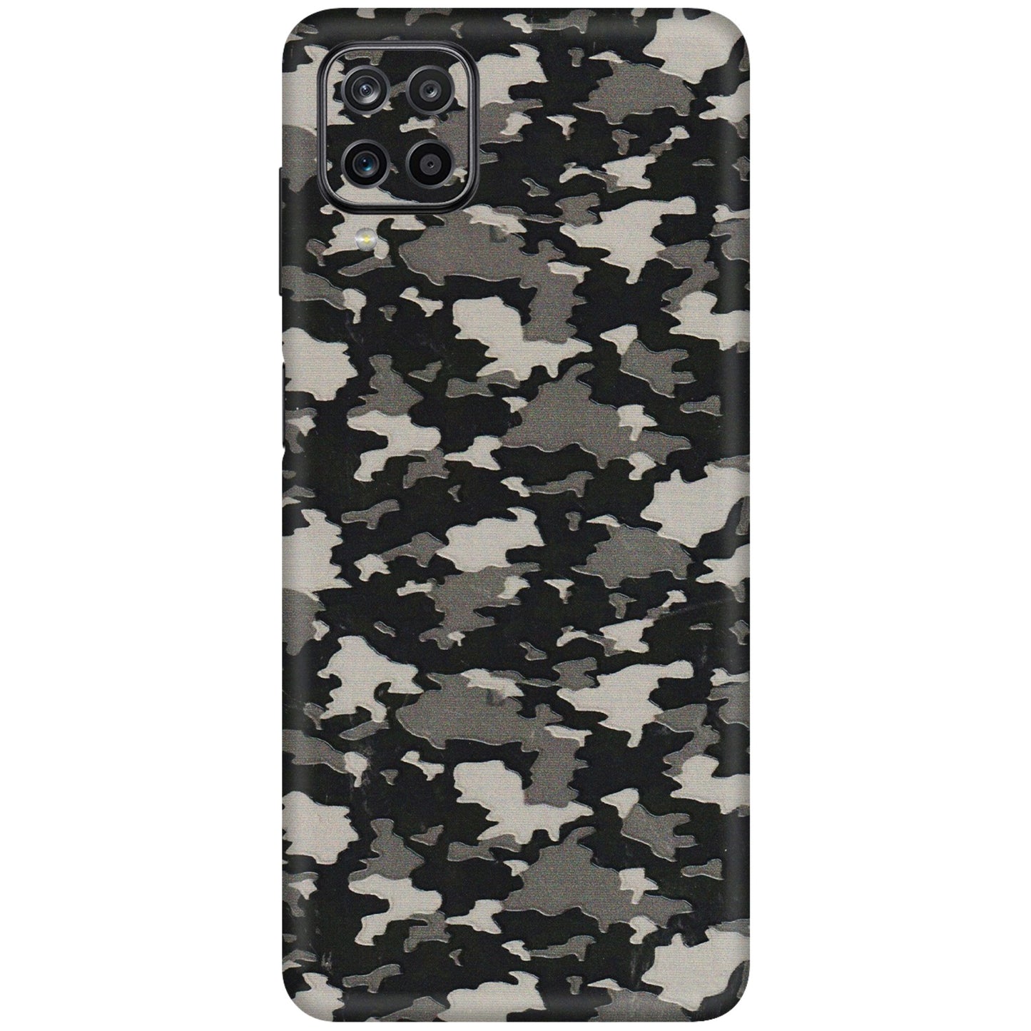 Samsung M/F/Note/Flip and C Phone Skins (All Models) - Black/Grey Camoflaunge - 3D Embossed Finish (L-142) Samsung Galaxy M12