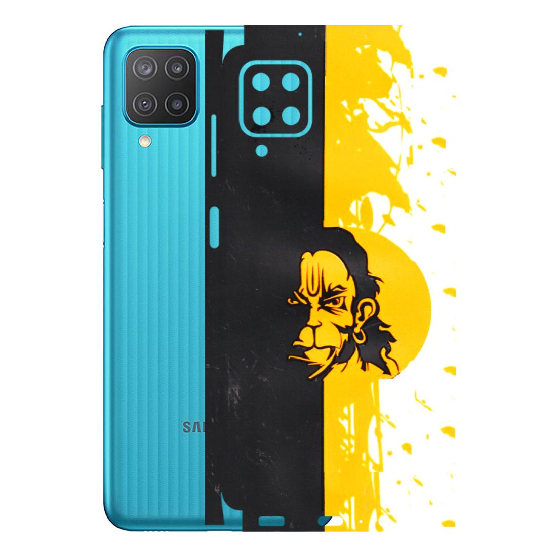 Samsung M/F/Note/Flip and C Phone Skins (All Models) - Bajrangbali - 3D Embossed Finish (L-151) Samsung Galaxy M12