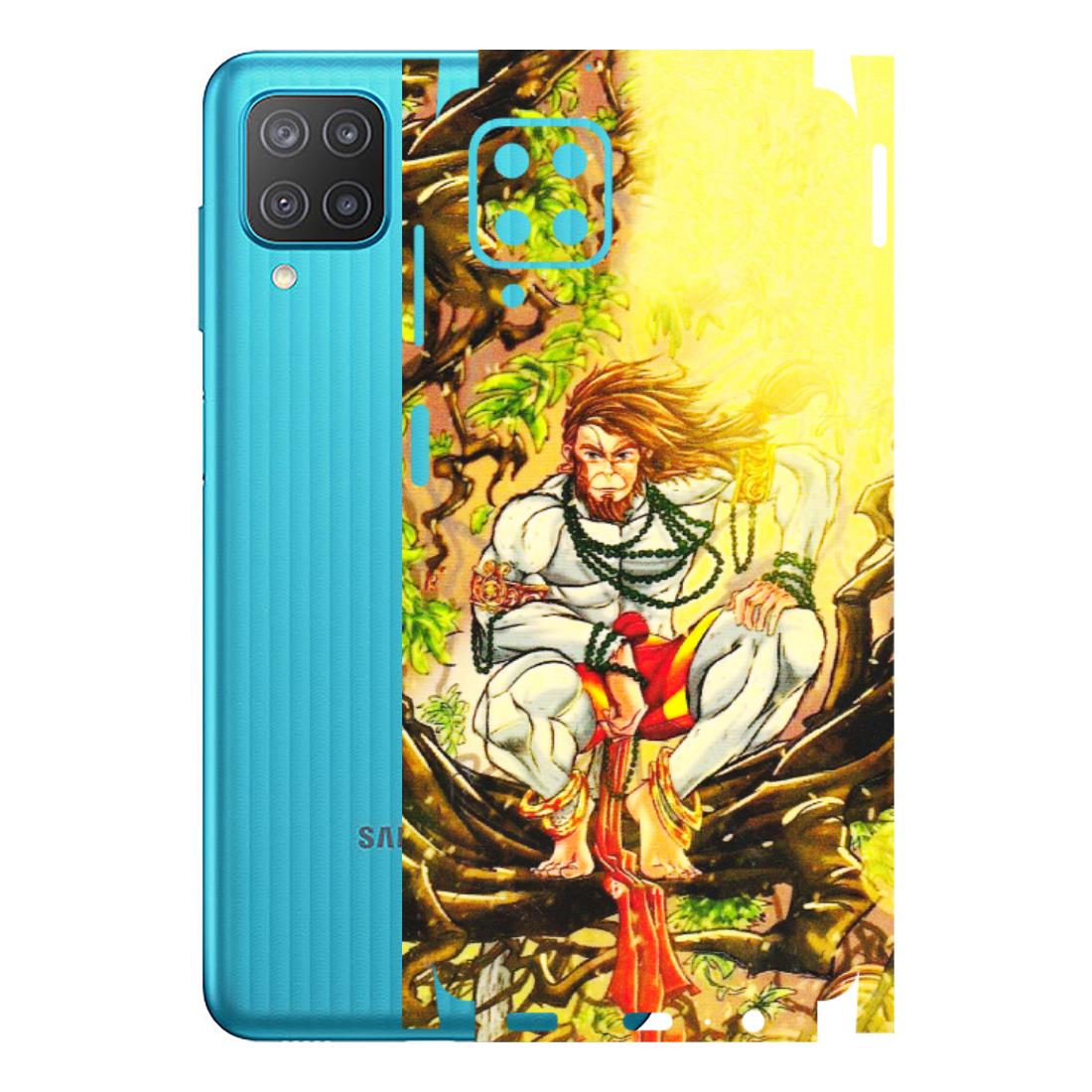 Samsung M/F/Note/Flip and C Phone Skins (All Models) - Lord Hanuman - 3D Embossed Finish (L-152) Samsung Galaxy M12