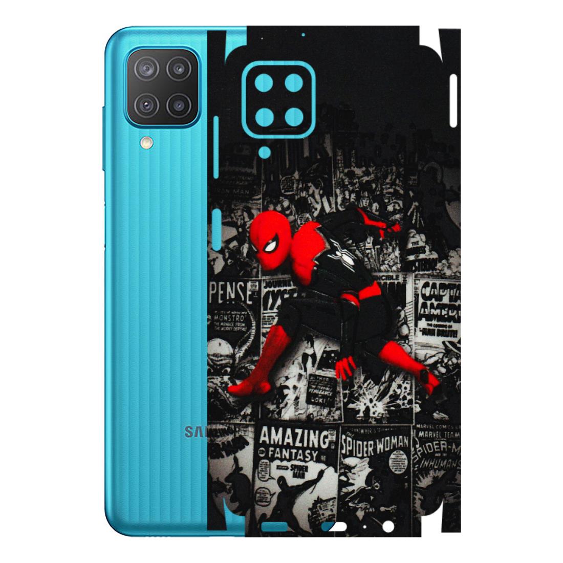 Samsung M/F/Note/Flip and C Phone Skins (All Models) - SpiderMan New - 3D Embossed Finish (L-162) Samsung Galaxy M12