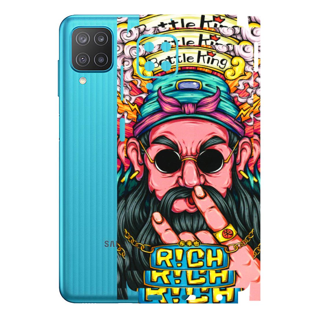 Samsung M/F/Note/Flip and C Phone Skins (All Models) - Battle King Dude Face - 3D Embossed Finish (L-178) Samsung Galaxy M12