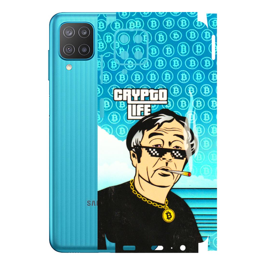 Samsung M/F/Note/Flip and C Phone Skins (All Models) - Crypto Thug Life - 3D Embossed Finish (L-179) Samsung Galaxy M12