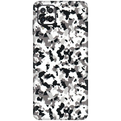 Samsung M/F/Note/Flip and C Phone Skins (All Models) - White Black Camouflage - 3D Embossed Finish (L-18) Samsung Galaxy M12