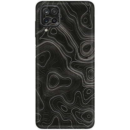 Samsung M/F/Note/Flip and C Phone Skins (All Models) - Black Swirl - 3D Embossed Finish (L-196) Samsung Galaxy M12