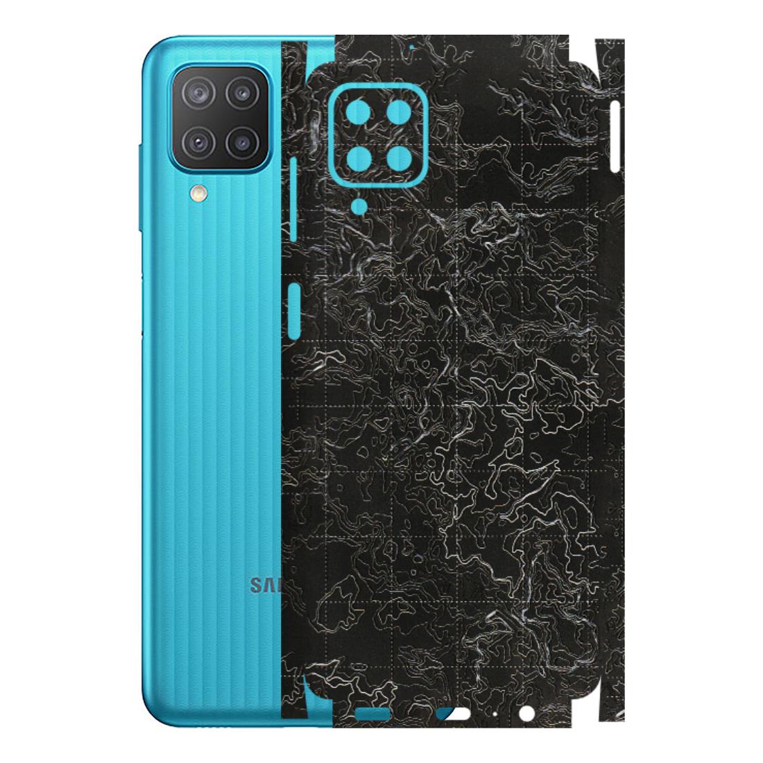 Samsung M/F/Note/Flip and C Phone Skins (All Models) - Black map Texture - 3D Embossed Finish (L-201) Samsung Galaxy M12