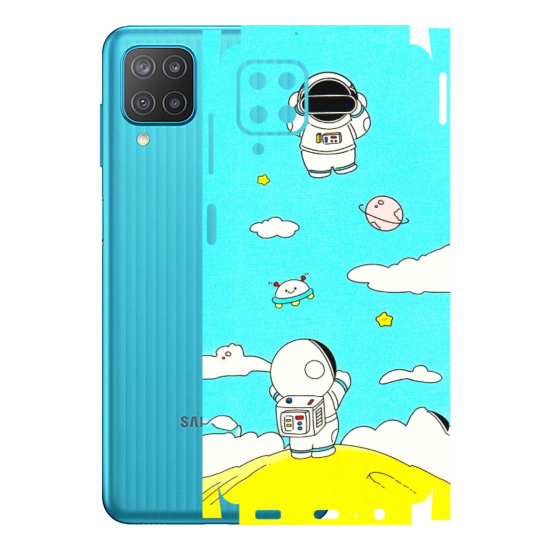 Samsung M/F/Note/Flip and C Phone Skins (All Models) - Blue Skies Astro Float - 3D Embossed Finish (L-230) Samsung Galaxy M12