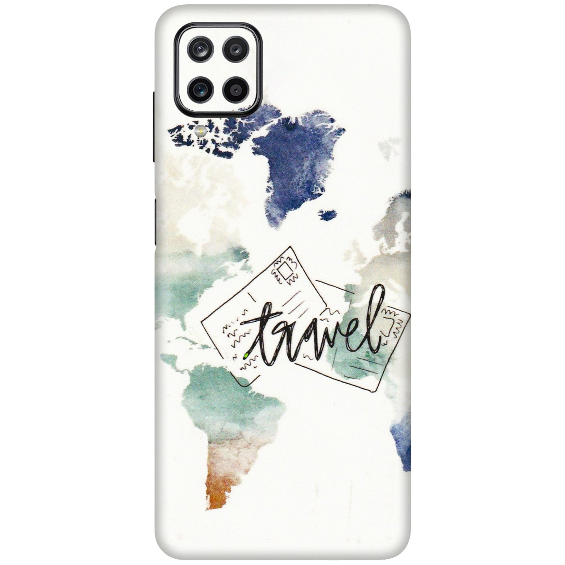 Samsung M/F/Note/Flip and C Phone Skins (All Models) - Travel The World - 3D Embossed Finish (L-232) Samsung Galaxy M12