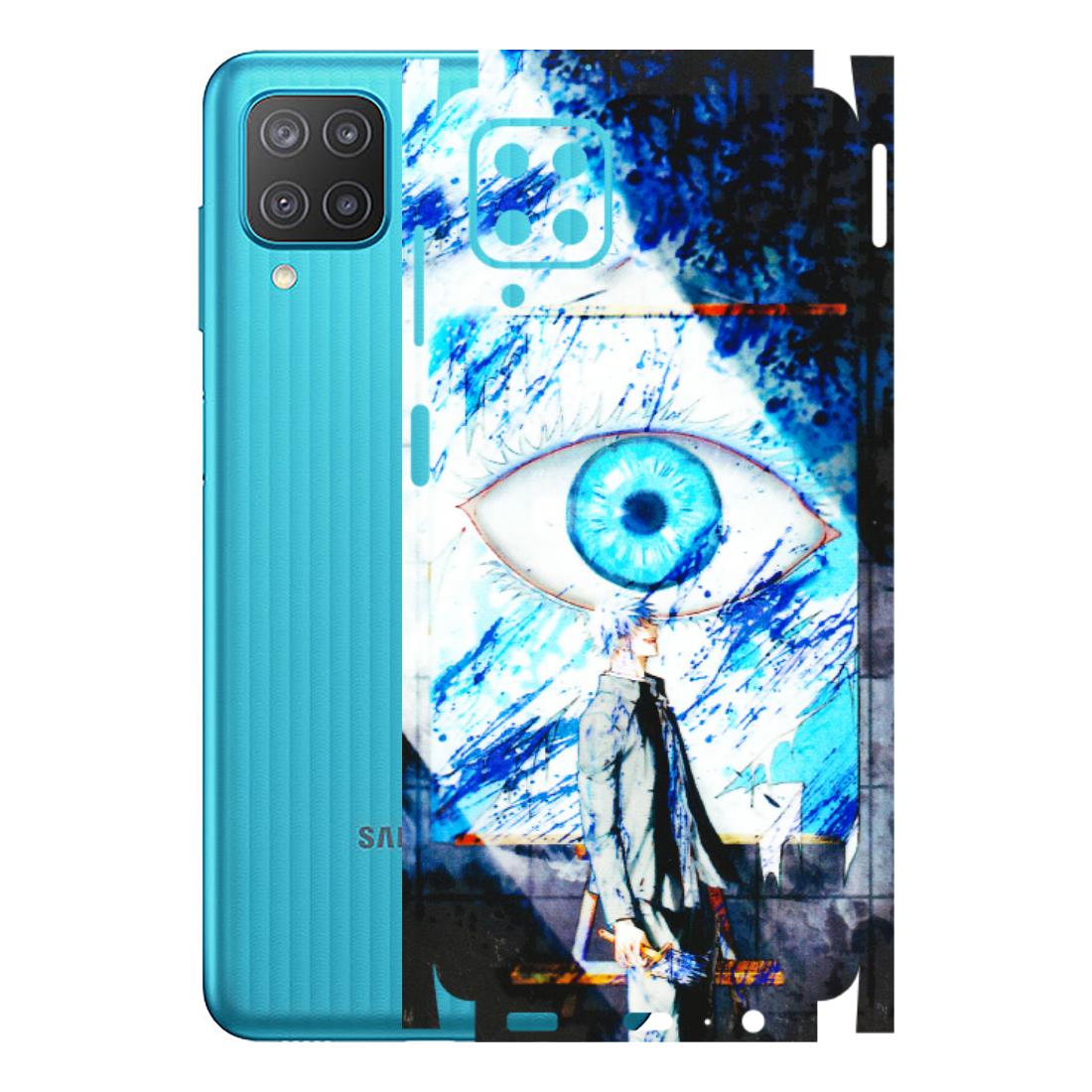 Samsung M/F/Note/Flip and C Phone Skins (All Models) - Gojo Satoru evil eye - 3D Embossed Finish (L-239) Samsung Galaxy M12