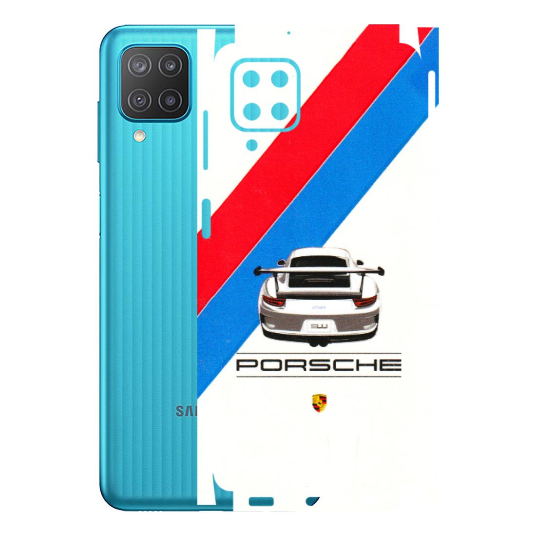 Samsung M/F/Note/Flip and C Phone Skins (All Models) - Porche Car Sober Logo - 3D Embossed Finish (L-248) Samsung Galaxy M12