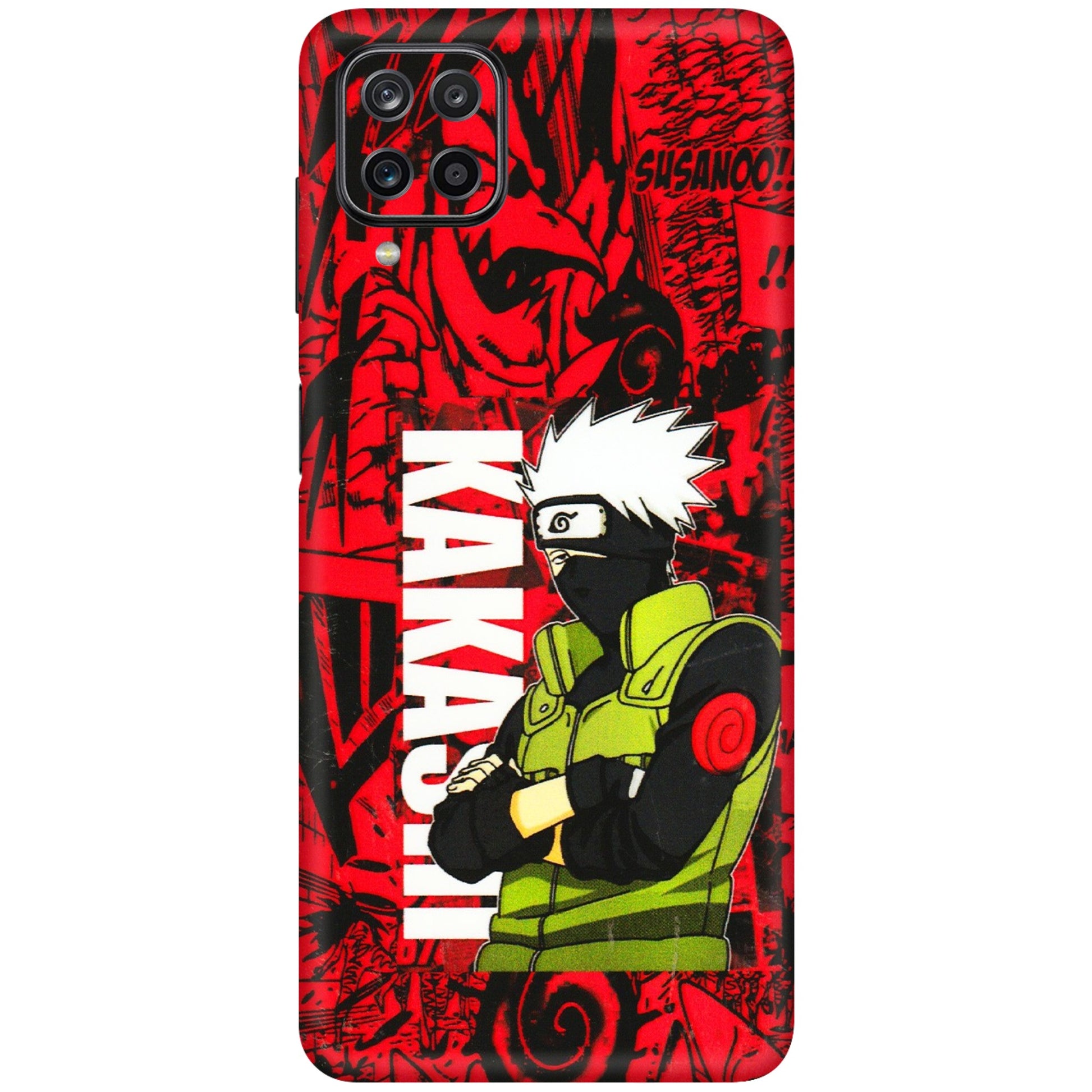 Samsung M/F/Note/Flip and C Phone Skins (All Models) - Kakashi Red Anime - 3D Embossed Finish (L-251) Samsung Galaxy M12
