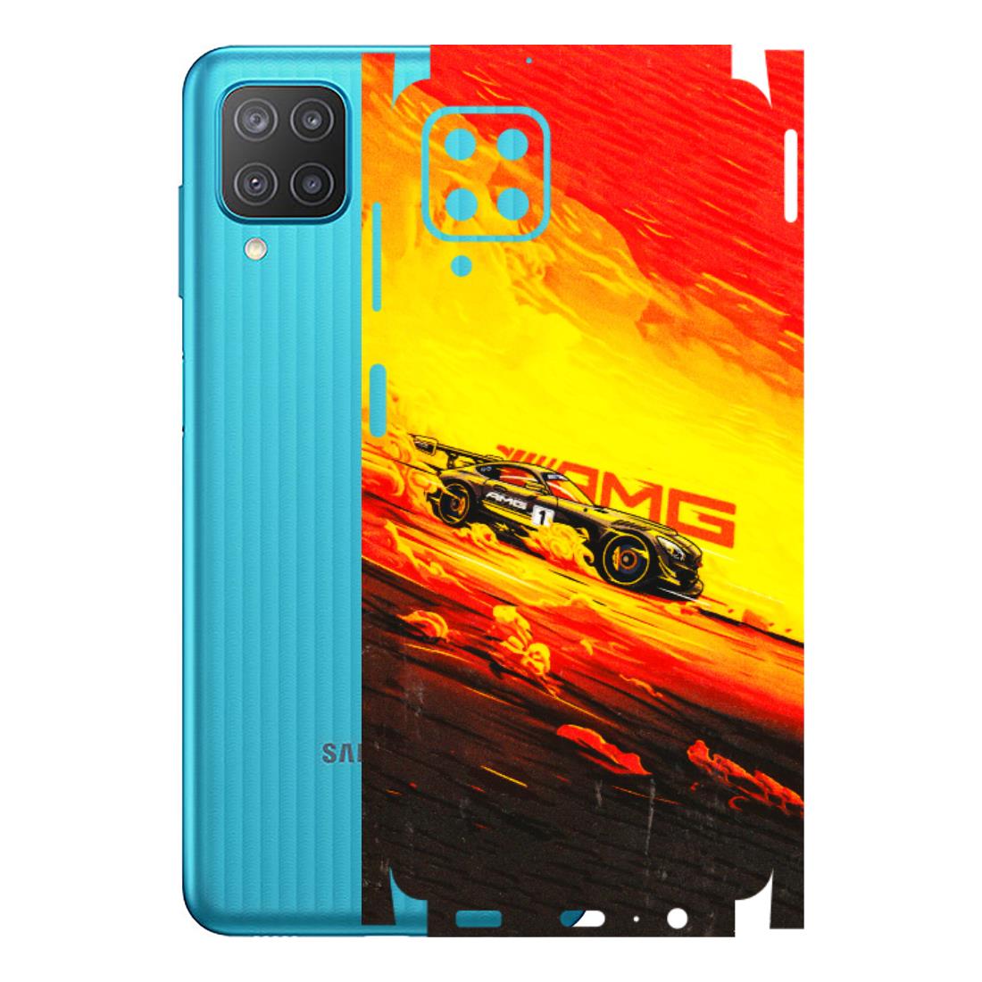 Samsung M/F/Note/Flip and C Phone Skins (All Models) - AMG Car Speed Cover - 3D Embossed Finish (L-256) Samsung Galaxy M12