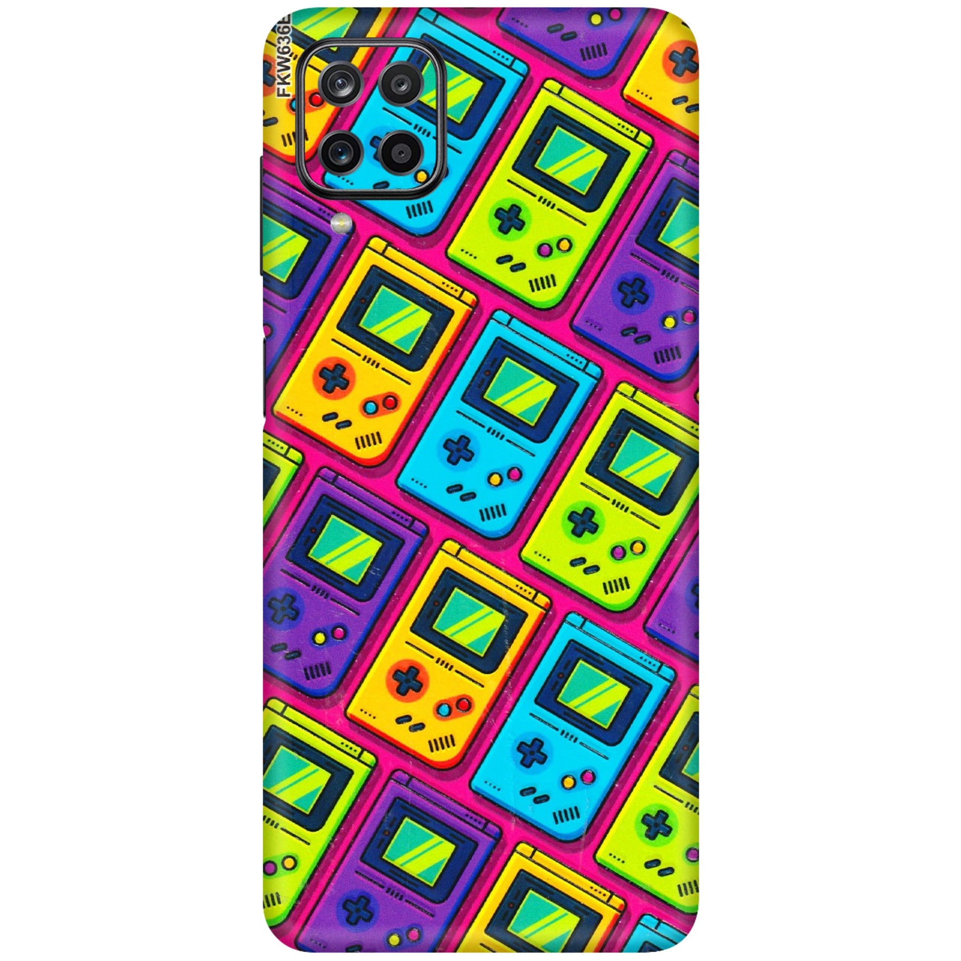 Samsung M/F/Note/Flip and C Phone Skins (All Models) - Gameboy Colourful - 3D Embossed Finish (L-266) Samsung Galaxy M12