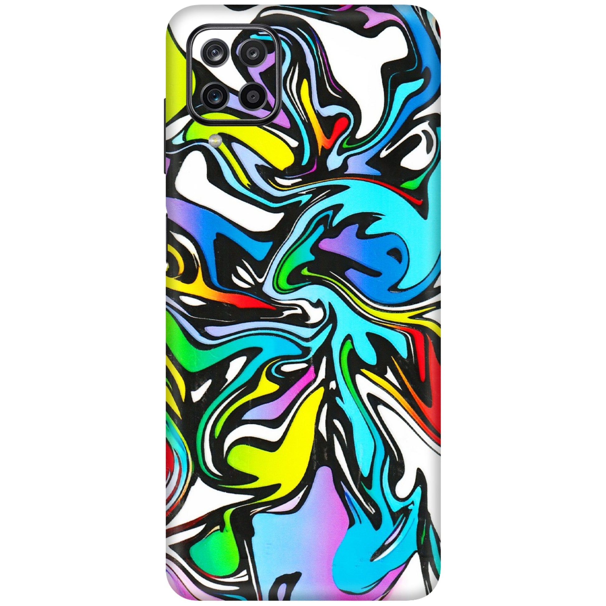 Samsung M/F/Note/Flip and C Phone Skins (All Models) - Abstract Colour Paints - 3D Embossed Finish (L-271) Samsung Galaxy M12