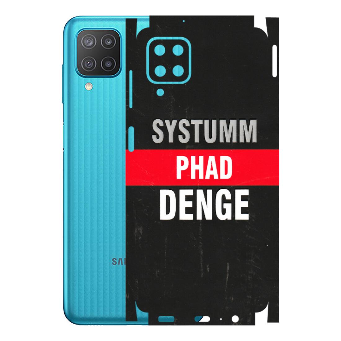 Samsung M/F/Note/Flip and C Phone Skins (All Models) - Systumm Phad Denge - 3D Embossed Finish (L-278) Samsung Galaxy M12