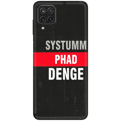 Samsung M/F/Note/Flip and C Phone Skins (All Models) - Systumm Phad Denge - 3D Embossed Finish (L-278) Samsung Galaxy M12