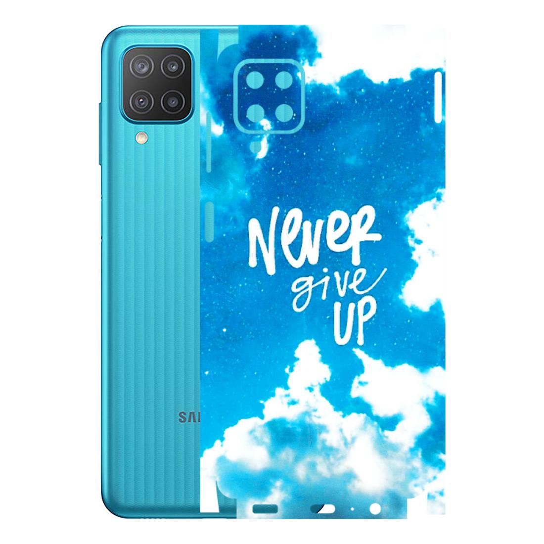 Samsung M/F/Note/Flip and C Phone Skins (All Models) - Never Give Up - 3D Embossed Finish (L-279) Samsung Galaxy M12