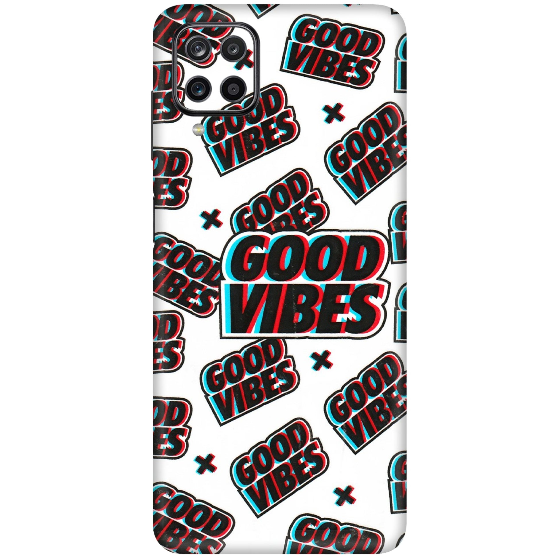 Samsung M/F/Note/Flip and C Phone Skins (All Models) - Good Vibes - 3D Embossed Finish (L-282) Samsung Galaxy M12