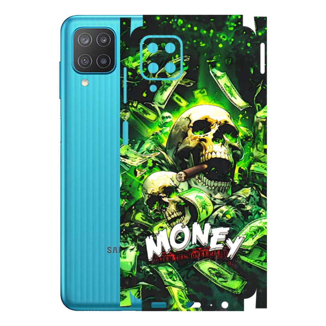 Samsung M/F/Note/Flip and C Phone Skins (All Models) - Skull Money - 3D Embossed Finish (L-303) Samsung Galaxy M12