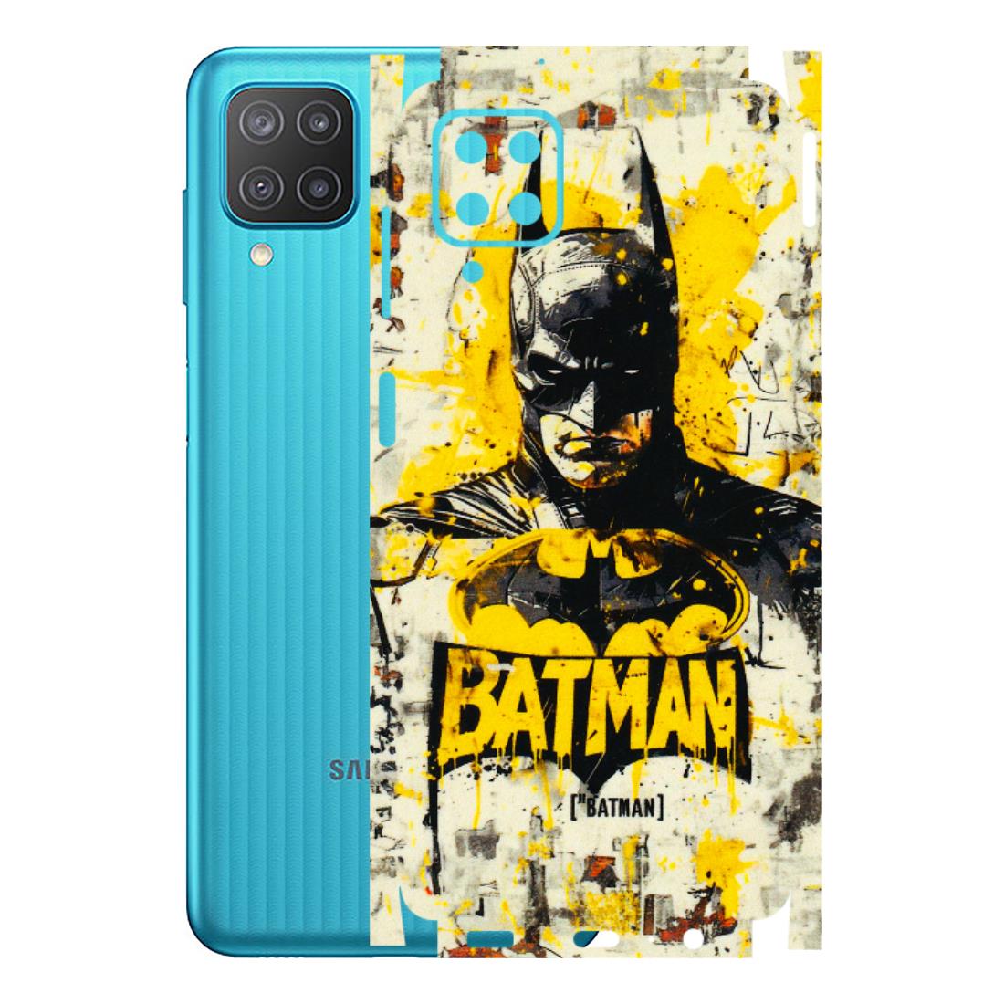 Samsung M/F/Note/Flip and C Phone Skins (All Models) - Batman Yellow BT - 3D Embossed Finish (L-304) Samsung Galaxy M12