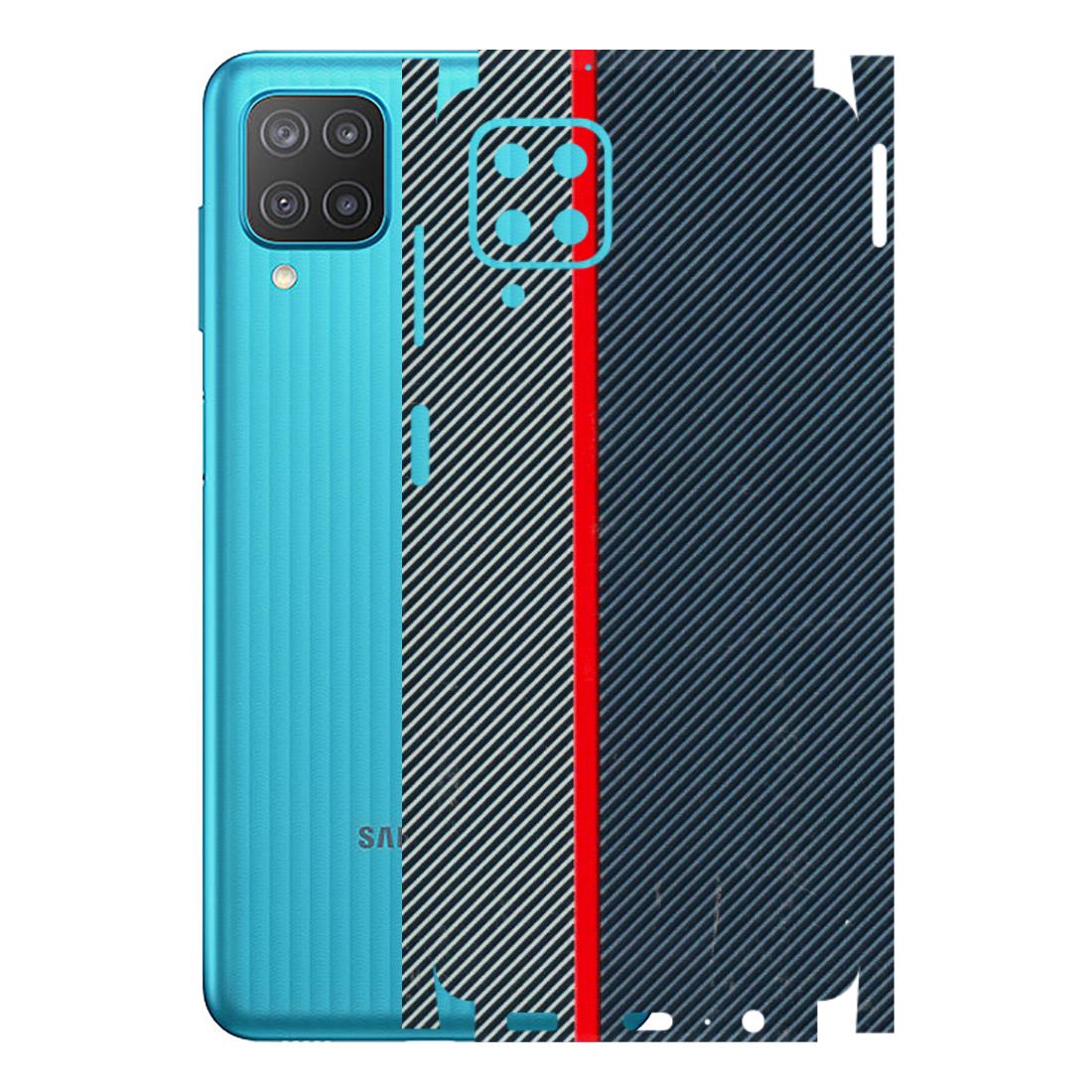 Samsung M/F/Note/Flip and C Phone Skins (All Models) - Blue Sober Lines - 3D Embossed Finish (L-305) Samsung Galaxy M12