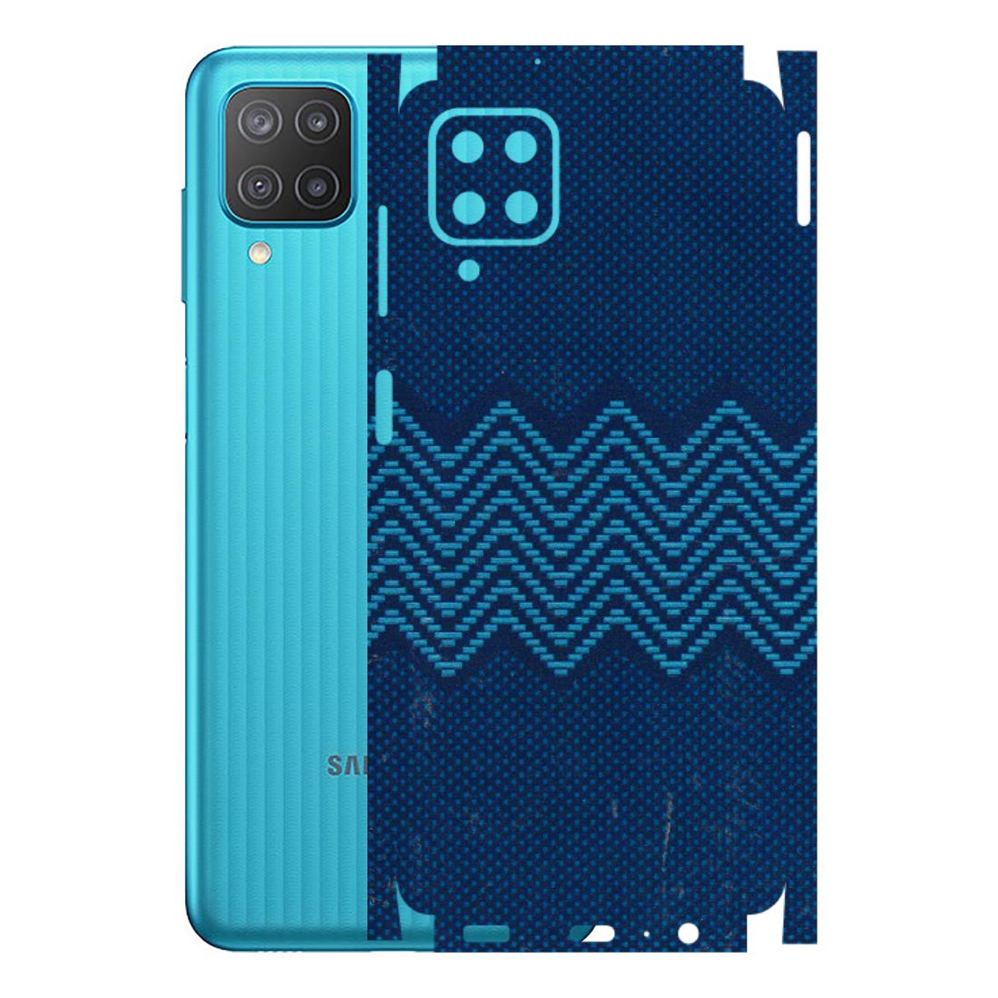 Samsung M/F/Note/Flip and C Phone Skins (All Models) - Blue Sober Waves - 3D Embossed Finish (L-306) Samsung Galaxy M12