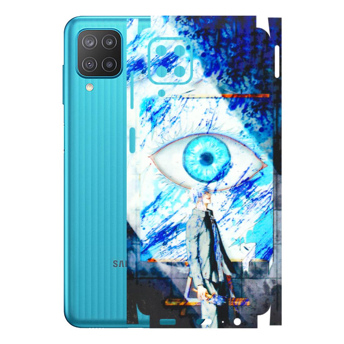 Samsung M/F/Note/Flip and C Phone Skins (All Models) - Anime Sea Blue Eye - 3D Embossed Finish (L-318) Samsung Galaxy M12