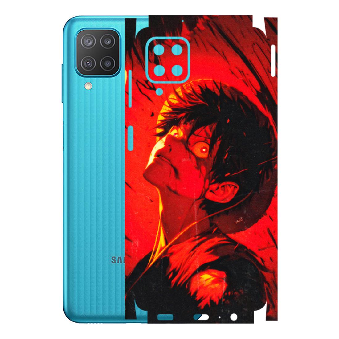 Samsung M/F/Note/Flip and C Phone Skins (All Models) - D.Luffy Power Up One Piece Anime - 3D Embossed Finish (L-326) Samsung Galaxy M12