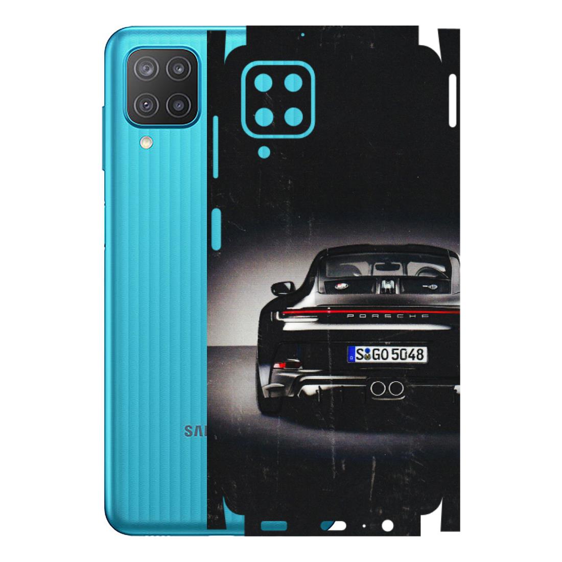 Samsung M/F/Note/Flip and C Phone Skins (All Models) - New Black Porsche GT3 - 3D Embossed Finish (L-327) Samsung Galaxy M12