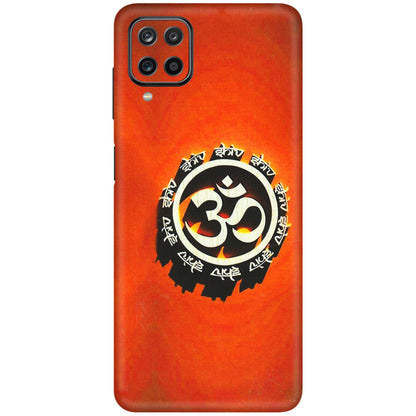 Samsung M/F/Note/Flip and C Phone Skins (All Models) - Aum Shiv Orange - 3D Embossed Finish (L-32) Samsung Galaxy M12