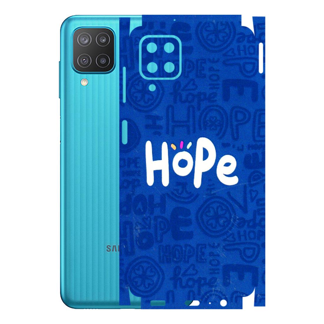 Samsung M/F/Note/Flip and C Phone Skins (All Models) - Hope Doodles Blue - 3D Embossed Finish (L-43) Samsung Galaxy M12