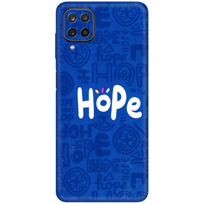 Samsung M/F/Note/Flip and C Phone Skins (All Models) - Hope Doodles Blue - 3D Embossed Finish (L-43) Samsung Galaxy M12