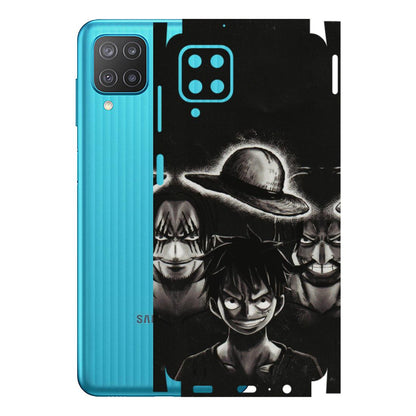 Samsung M/F/Note/Flip and C Phone Skins (All Models) - Black Luffy Hat - 3D Embossed Finish (L-57) Samsung Galaxy M12