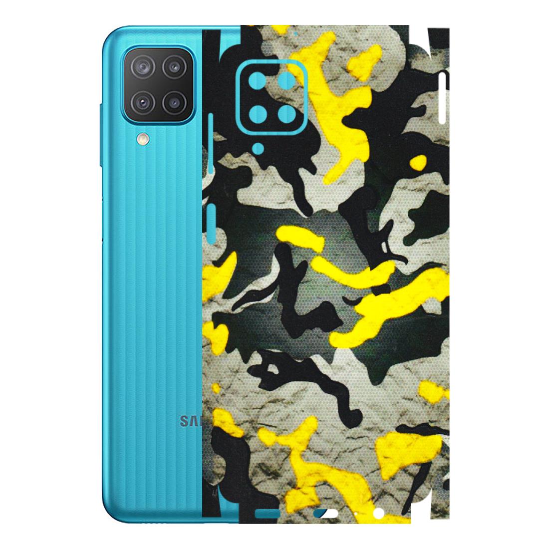 Samsung M/F/Note/Flip and C Phone Skins (All Models) - Yellow Camouflage - 3D Embossed Finish (L-61) Samsung Galaxy M12