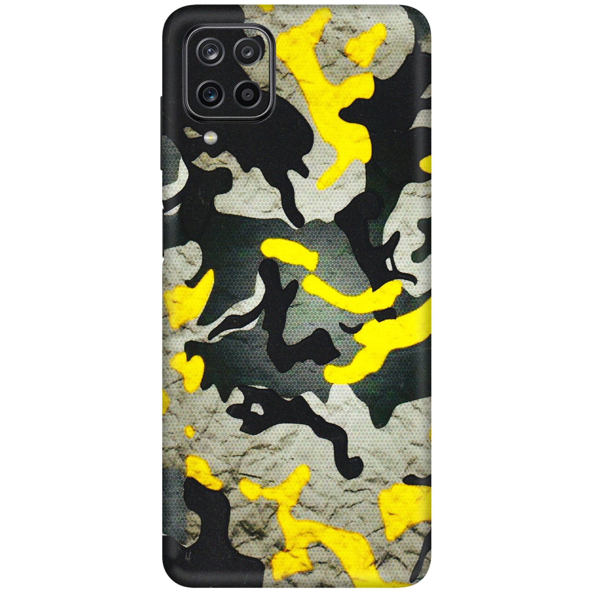 Samsung M/F/Note/Flip and C Phone Skins (All Models) - Yellow Camouflage - 3D Embossed Finish (L-61) Samsung Galaxy M12