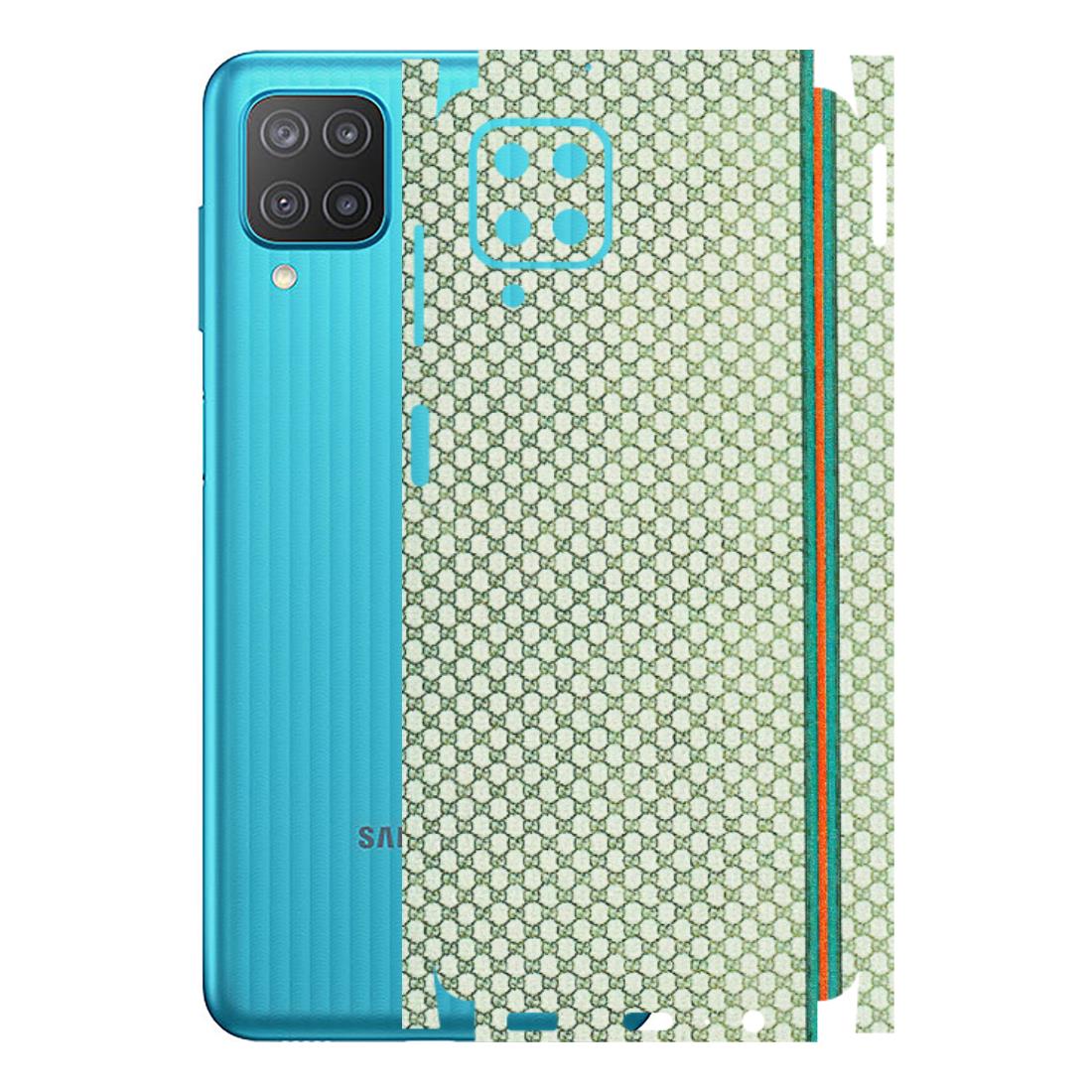 Samsung M/F/Note/Flip and C Phone Skins (All Models) - Gucci Fabric Pattern - 3D Embossed Finish (L-73) Samsung Galaxy M12