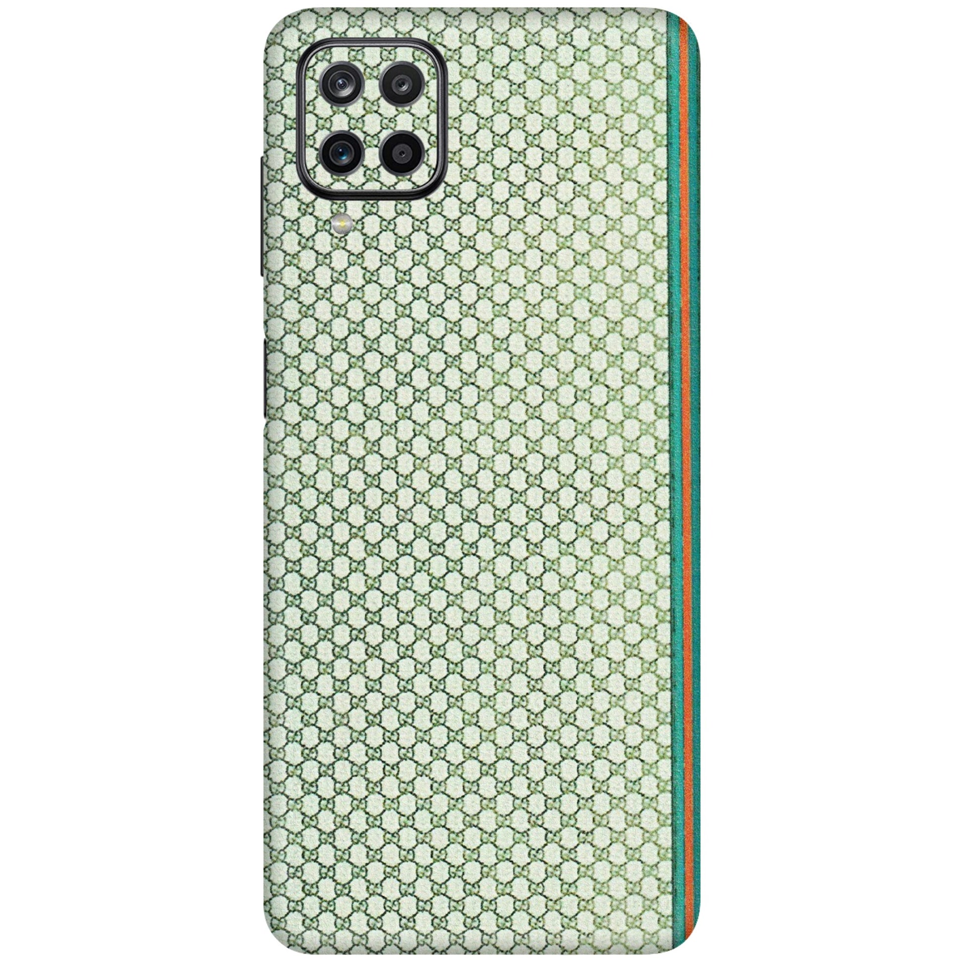 Samsung M/F/Note/Flip and C Phone Skins (All Models) - Gucci Fabric Pattern - 3D Embossed Finish (L-73) Samsung Galaxy M12