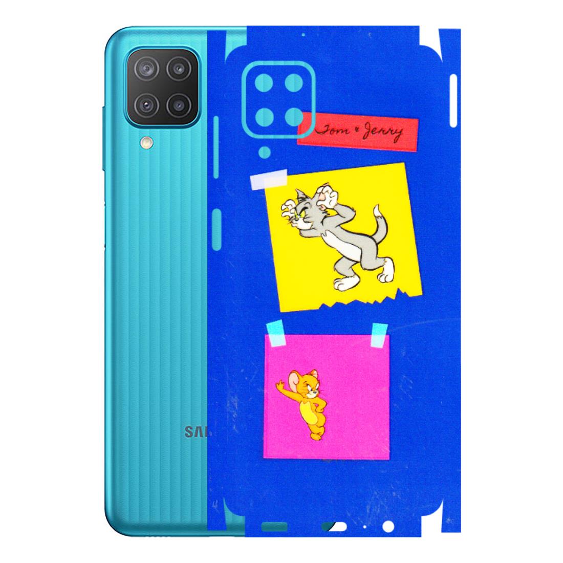 Samsung M/F/Note/Flip and C Phone Skins (All Models) - Tom N Jerry Sticky Notes - 3D Embossed Finish (L-88) Samsung Galaxy M12
