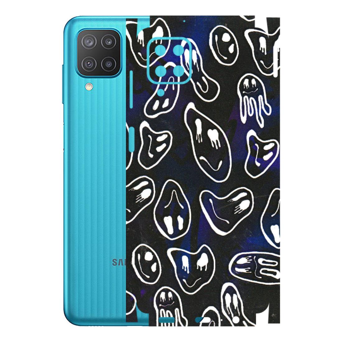 Samsung M/F/Note/Flip and C Phone Skins (All Models) - Distorted Smileys - 3D Embossed Finish (L-92) Samsung Galaxy M12