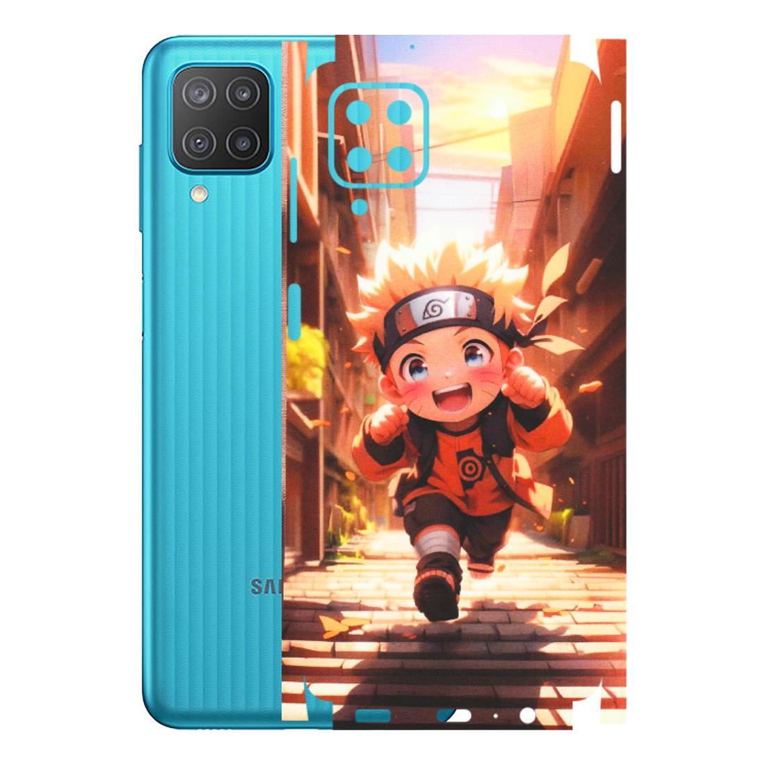 Samsung M/F/Note/Flip and C Phone Skins (All Models) - Naruto Cute Toon Running - Matte Finish (M-04) Samsung Galaxy M12
