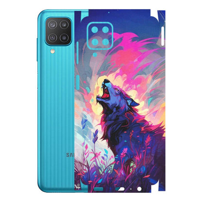 Samsung M/F/Note/Flip and C Phone Skins (All Models) - New Wild Wolf Abstract - Matte Finish (M-125) Samsung Galaxy M12