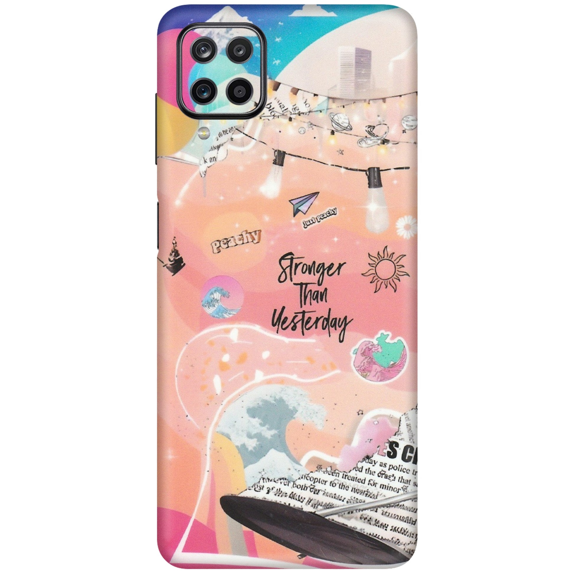 Samsung M/F/Note/Flip and C Phone Skins (All Models) - Stronger Then Yesterday - Matte Finish (M-128) Samsung Galaxy M12