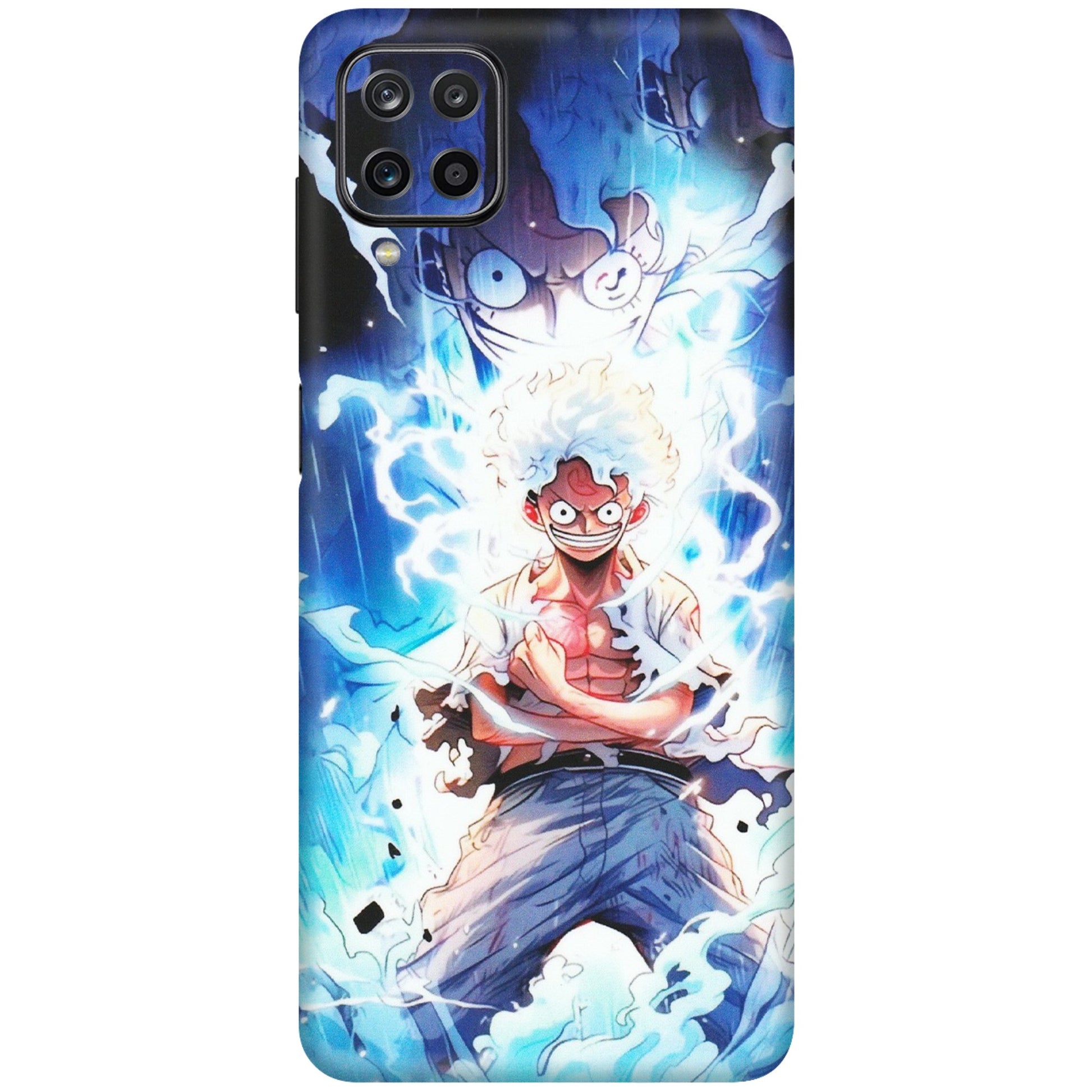 Samsung M/F/Note/Flip and C Phone Skins (All Models) - Blue Thunder Luffy Anime - Matte Finish (M-132) Samsung Galaxy M12