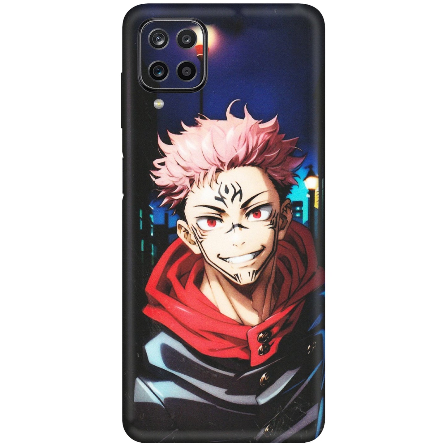 Samsung M/F/Note/Flip and C Phone Skins (All Models) - Yuji Itadori Funny Face Anime - Matte Finish (M-152) Samsung Galaxy M12