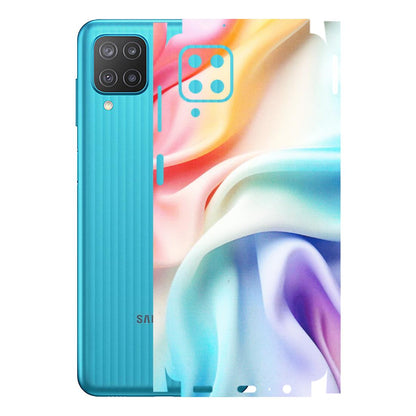 Samsung M/F/Note/Flip and C Phone Skins (All Models) - Colourful Silk Cloth - Matte Finish (M-165) Samsung Galaxy M12