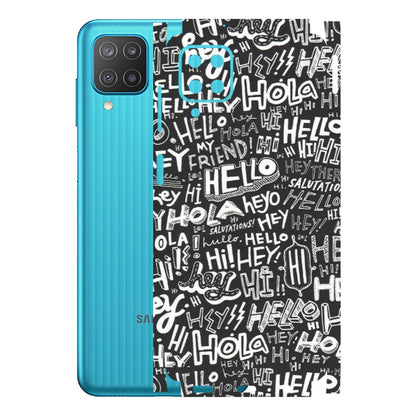 Samsung M/F/Note/Flip and C Phone Skins (All Models) - Hi Hello Doodles - Matte Finish (M-25) Samsung Galaxy M12