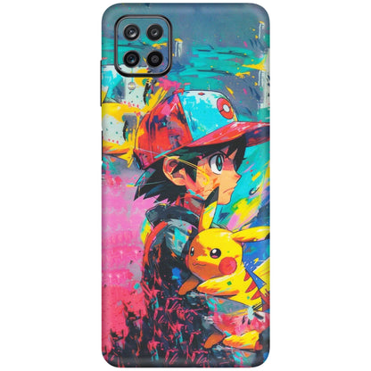 Samsung M/F/Note/Flip and C Phone Skins (All Models) - Ash & Pikachu - Matte Finish (M-26) Samsung Galaxy M12