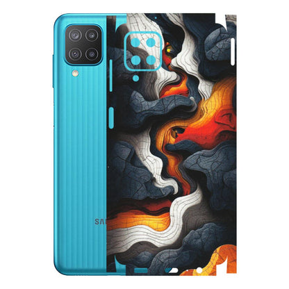 Samsung M/F/Note/Flip and C Phone Skins (All Models) - Abstract Volcanic Layers - Matte Finish (M-52) Samsung Galaxy M12